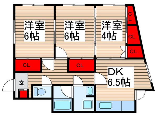 ﾒｿﾞﾝｻﾄｳの物件間取画像